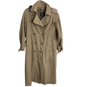 BURBERRY Women’s Vintage Khaki Trench Coat size 6